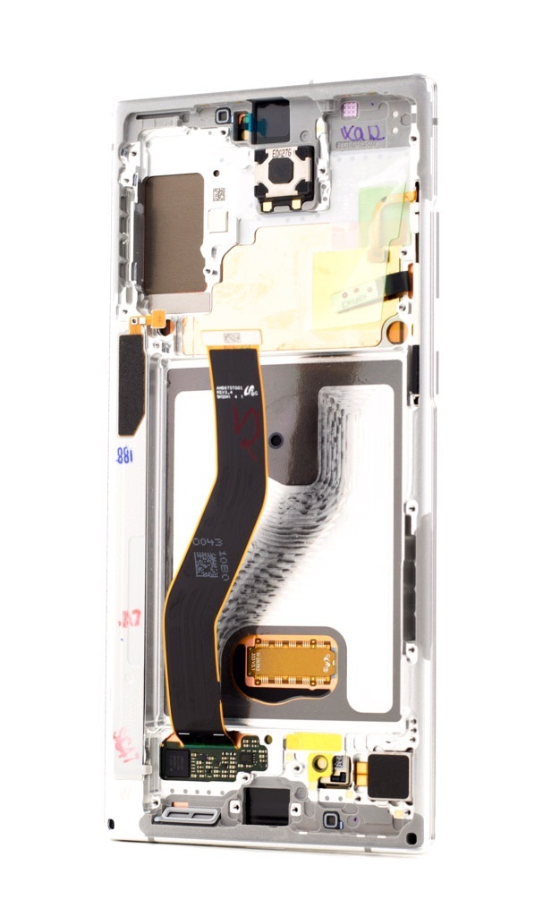 Ecran Samsung Galaxy Note 10+ 5G N976, Note 10+ N975 + Rama, Alb, Service Pack GH82-20838B - thenx.net_1